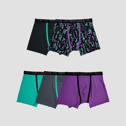 STR | Fruit of the Loom Boys' 5pk Solid/Printed Micro Mesh Boxer Briefs - M