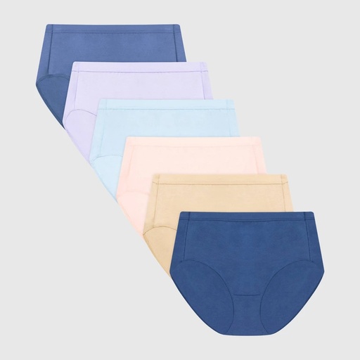 STR | Hanes Pure Comfort Women's 6pk Briefs Organic Cotton Underwear - Colors May Vary 10