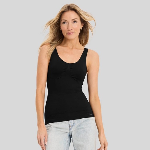 STR | Jockey Generation™ Women's Core Body Smoothing Tank Top - Black M: Seamless Knit Pullover Cami