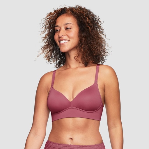STR | Simply Perfect by Warner's Women's Longline Convertible Wirefree Bra - Berry 36DD