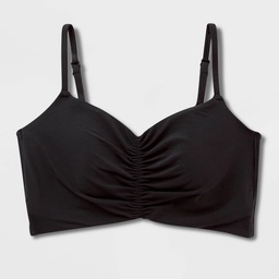 STR | Women's Everyday Soft Light Support Ruched Sports Bra - All In Motion™ Black L