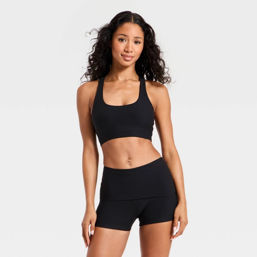 STR | Women's T-Back Sports Bra - JoyLab™ Black L