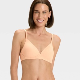 STR | Women's Luxe Stretch Wirefree Plunge Bra - Auden™ Pearl Tan 34C