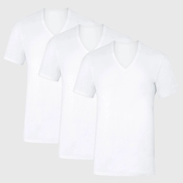 STR | Hanes Premium Men's Sweat Block V-Neck Undershirt 3pk - White S: Cotton Knit, Tagless, Moisture Wicking