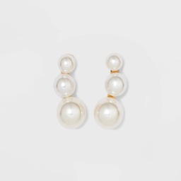 STR | Pearl Gold Stud Earrings- A New Day™ White
