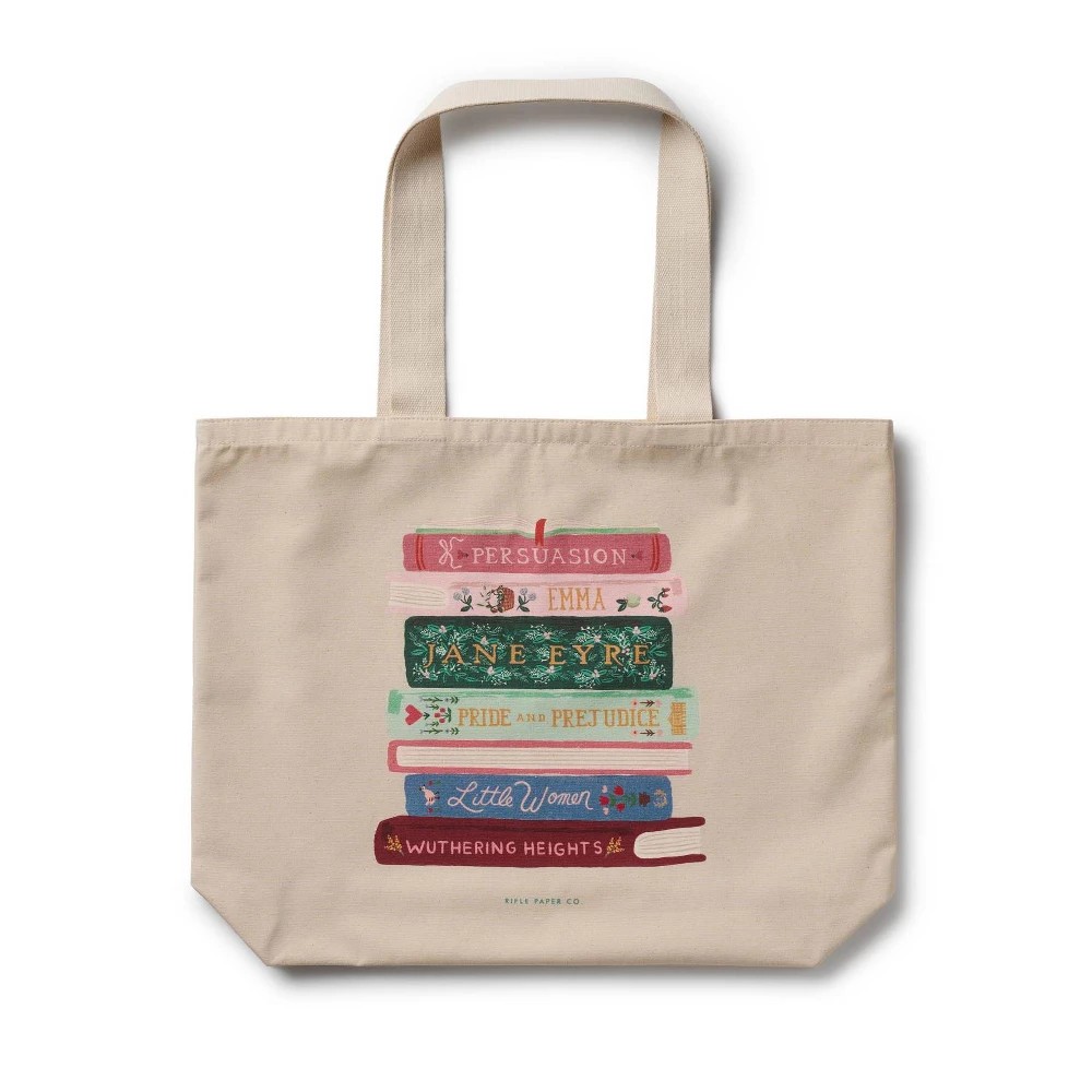 STR | Rifle Paper Co. Ladies Night Book Club Canvas Tote