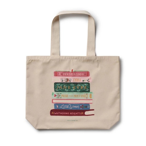 STR | Rifle Paper Co. Ladies Night Book Club Canvas Tote