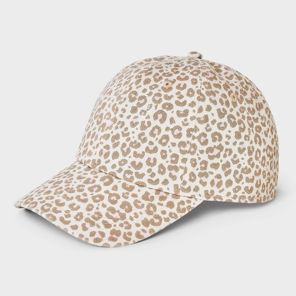 STR | Leopard Print Baseball Hat - Universal Thread™ Cream