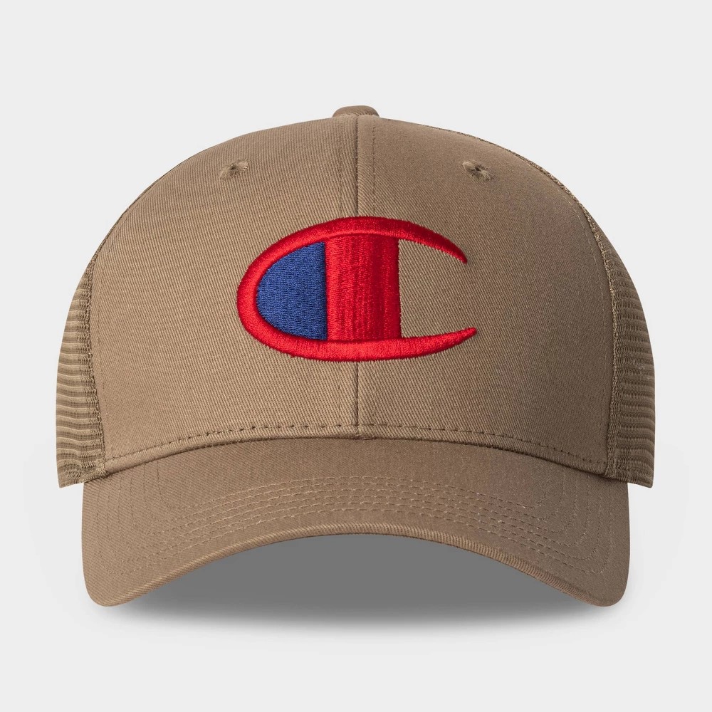 PRM | Champion Adult Logan Twill Trucker Hat - Khaki