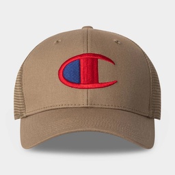 PRM | Champion Adult Logan Twill Trucker Hat - Khaki