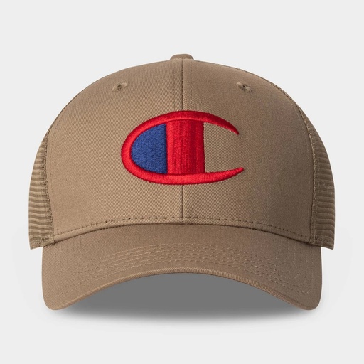 PRM | Champion Adult Logan Twill Trucker Hat - Khaki