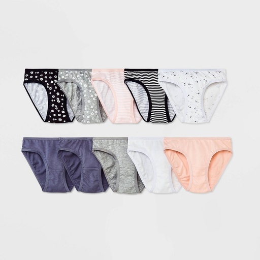 STR | Girls' 10pk Cotton Bikini Underwear - Cat & Jack™ 10