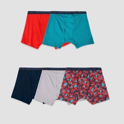 STR | Fruit of the Loom Boys' 5pk 'Breathable' Boxer Briefs - M