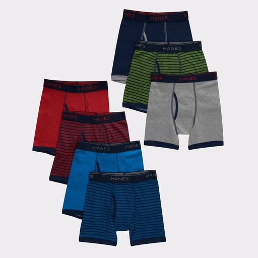 STR | Hanes Boys' 7pk Boxer Briefs - Colors May Vary XL