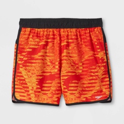 STR | Speedo Men's 5.5" Spicy Print Swim Trunks - Orange XXL