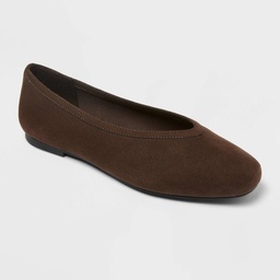 STR | Women’s Sammie Ballet Flats with Memory Foam Insole – A New day™ Brown