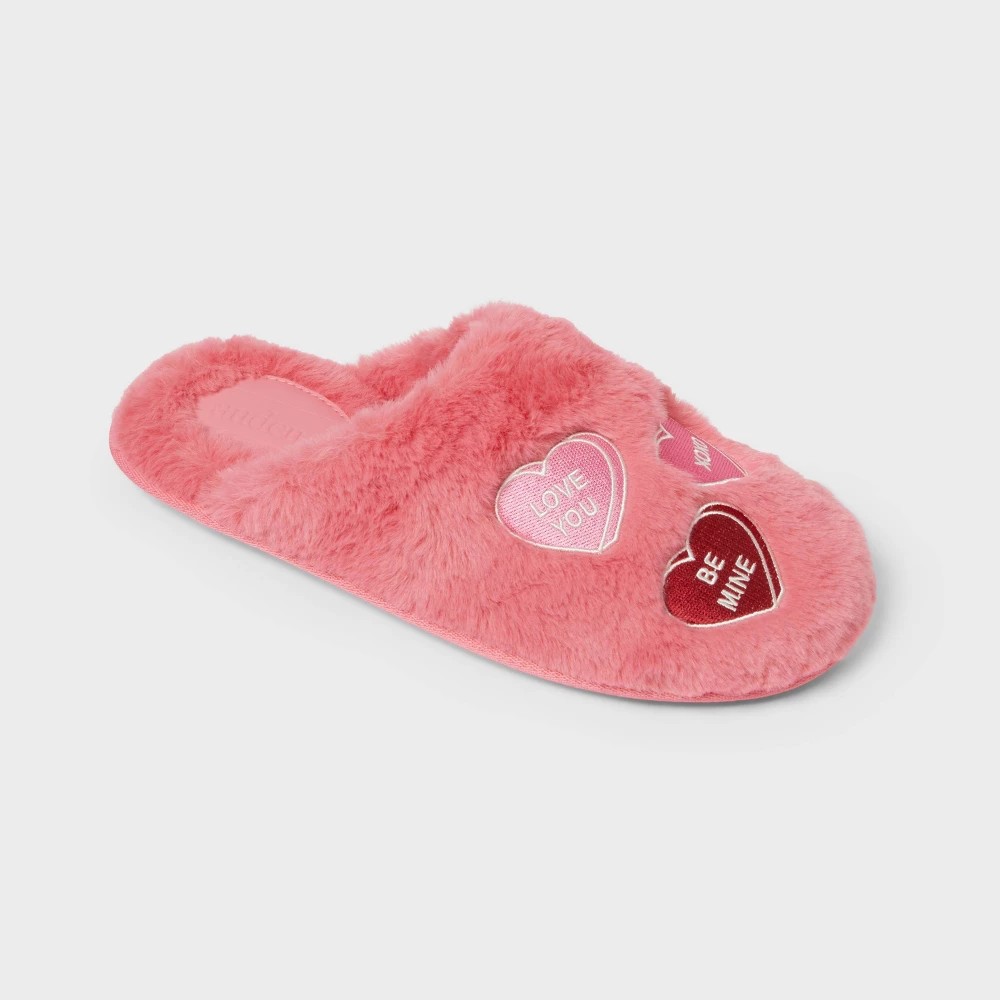 STR | Women's Shana Candy Hearts Scuff Slippers - Auden™ Pink M