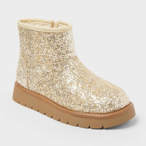 STR | Girls' Honor Faux Suede Style Boots - Cat & Jack™ Gold