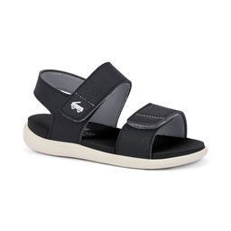 STR | See Kai Run Basics Toddler Jaylen Sandals - Black 11T: Machine Washable, Hook & Loop Closure, Cushioned Footbed, Flexible Outsole