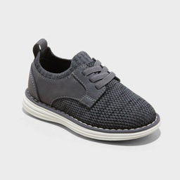STR | Toddler Shane Knit Dress Shoes - Cat & Jack™ Charcoal Gray 8T: Elastic Laces, Pull-On, Non-Marking Outsole