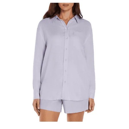 APP | Gap Women s Linen Button Down Top Size XL Purple