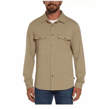 APP | Gap Men s Large Brown Long Sleeve Knit Button Down