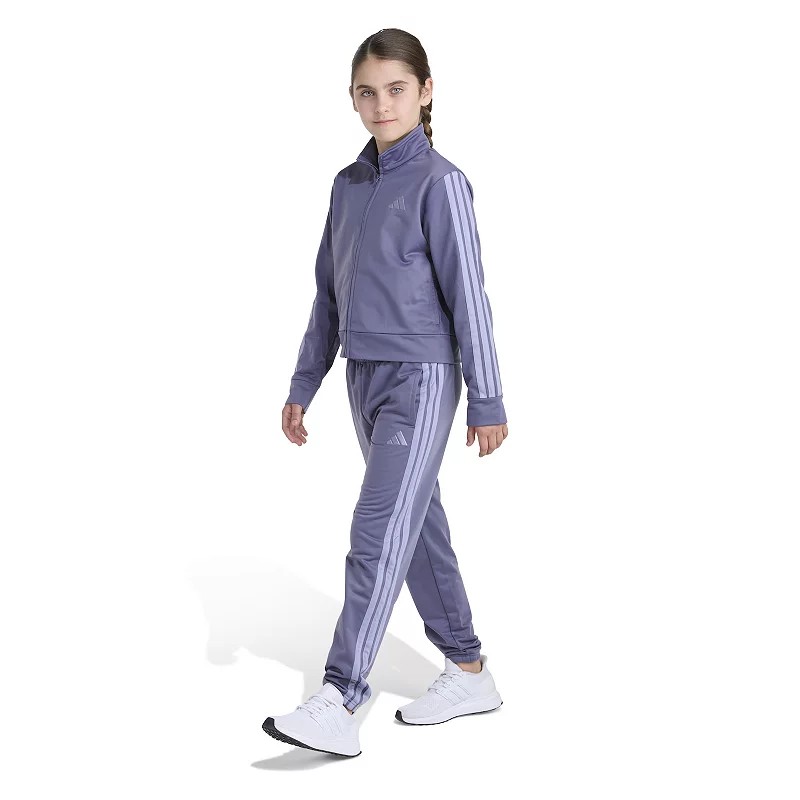 PRM | Girls 7-16 adidas 2-pc. Event Tricot Jacket & Joggers Set, Girl's, Size: Medium, Purple