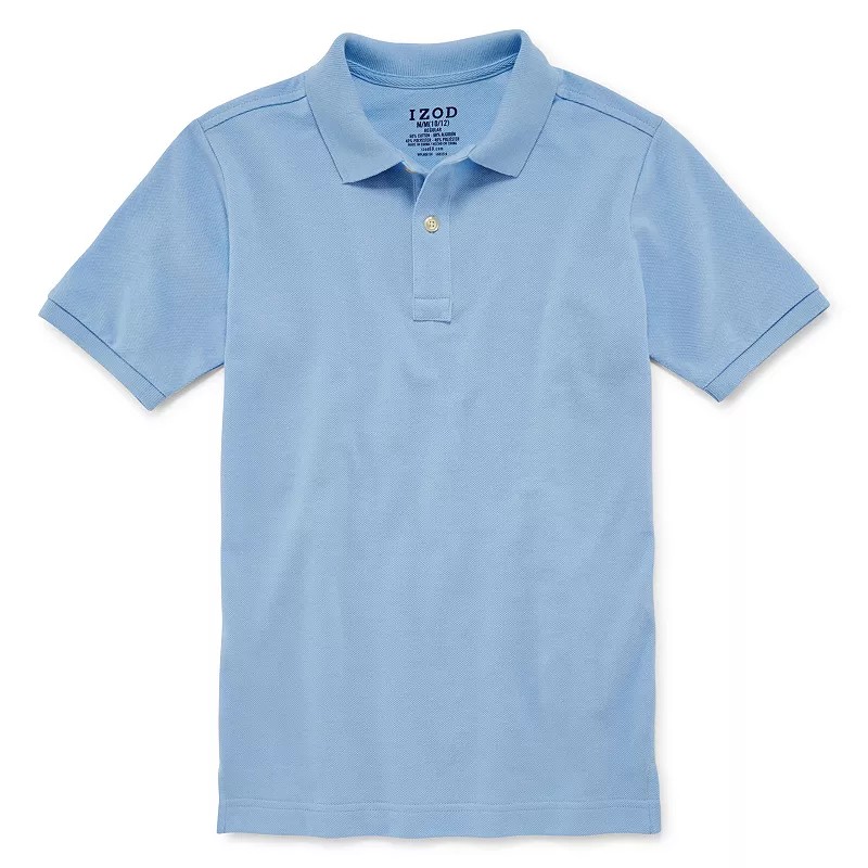 STR | IZOD Boy's 4-20- Reg & Husky Piqu Polo- Stretch
