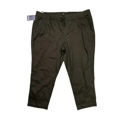 APP | GAP Women s Easy Pull On Elastic Drawstring Waist Ankle Tencel Pull On Pant (True Black  XL)